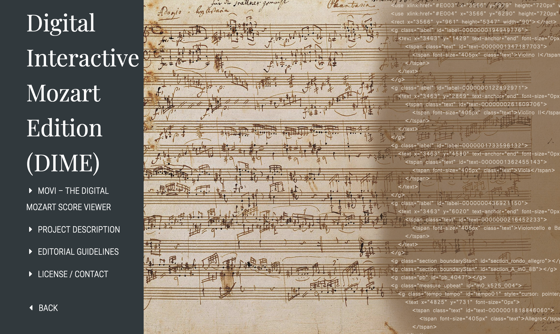 Digital-interaktive Mozart-Edition (DIME)